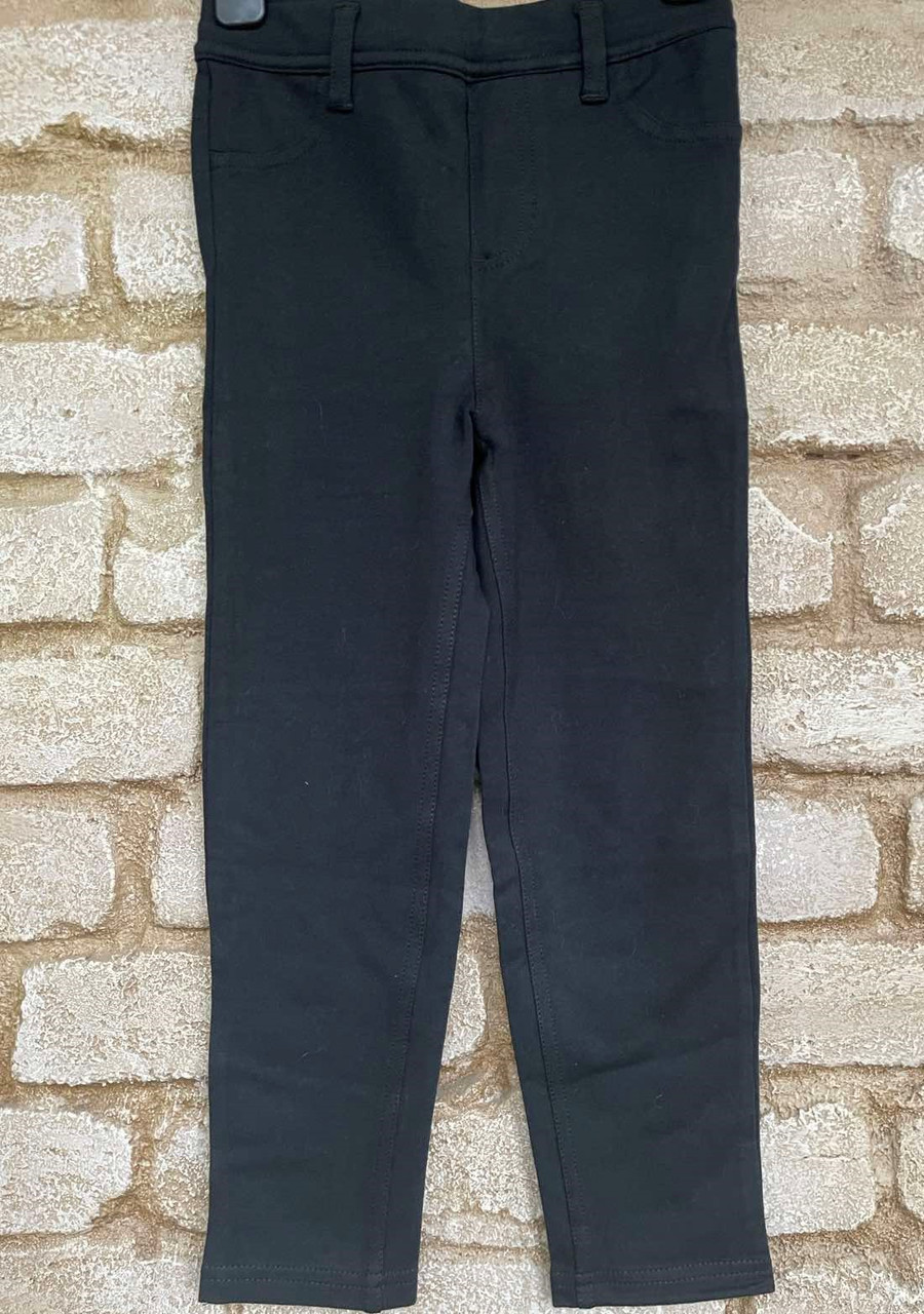 1, Трикотажные стрейчевые хлопковые черные джеггинсы брюки лосины Картерс Сarter's Размер 4Т Рост 98-105 см - фото 6 - id-p792051923
