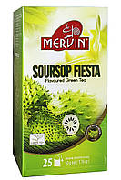 Чай Mervin Soursop Fiesta зелёный с саусепом 25 шт*2 г (57253)