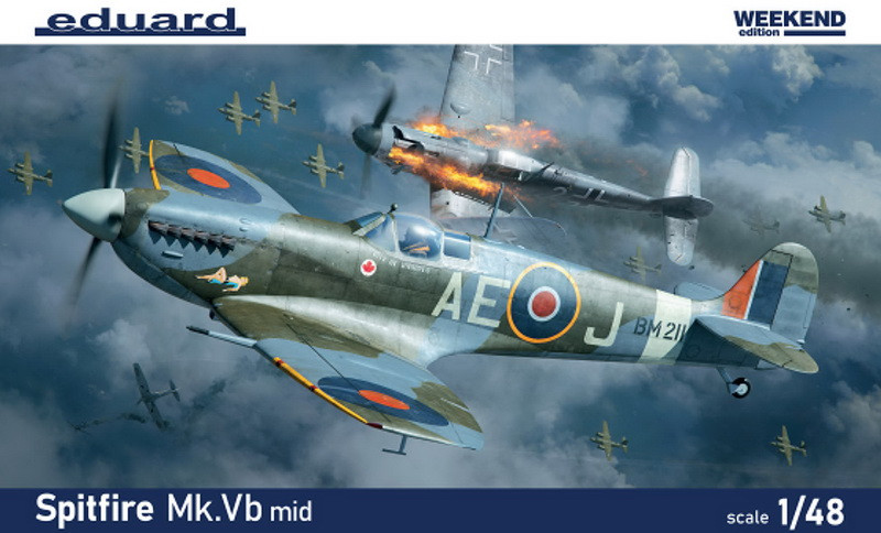 Пластикова модель 1/48 Eduard 84186 британський винищувач Spitfire Mk. V b mid