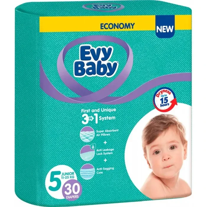 Підгузники Evy Baby Junior 5  / 30шт