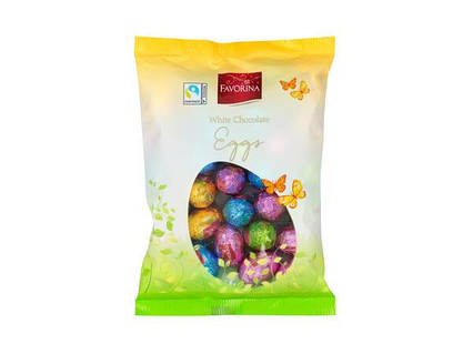 Шоколадные яйца в белом шоколаде Favorina Chocolate eggs 200г