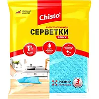 Салфетки влаговпитывающие Chisto Блеск, 3 шт