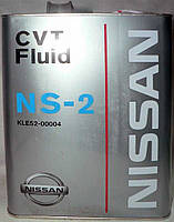 Масло трансмісійне Nissan CVT Fluid NS-2 Каністра 4л. (Пр-во Nissan ) KLE5200004
