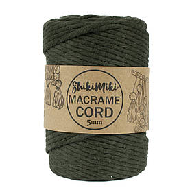 Еко шнур Macrame Cord 5 mm, колір Темний хакі