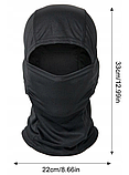 Балаклава тактична тонка Army Camo Bandana Чорний, фото 2