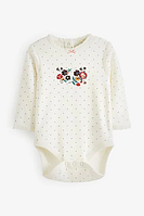 Боді з вишивкою для дівчинки довгий рукав р 80-86cm