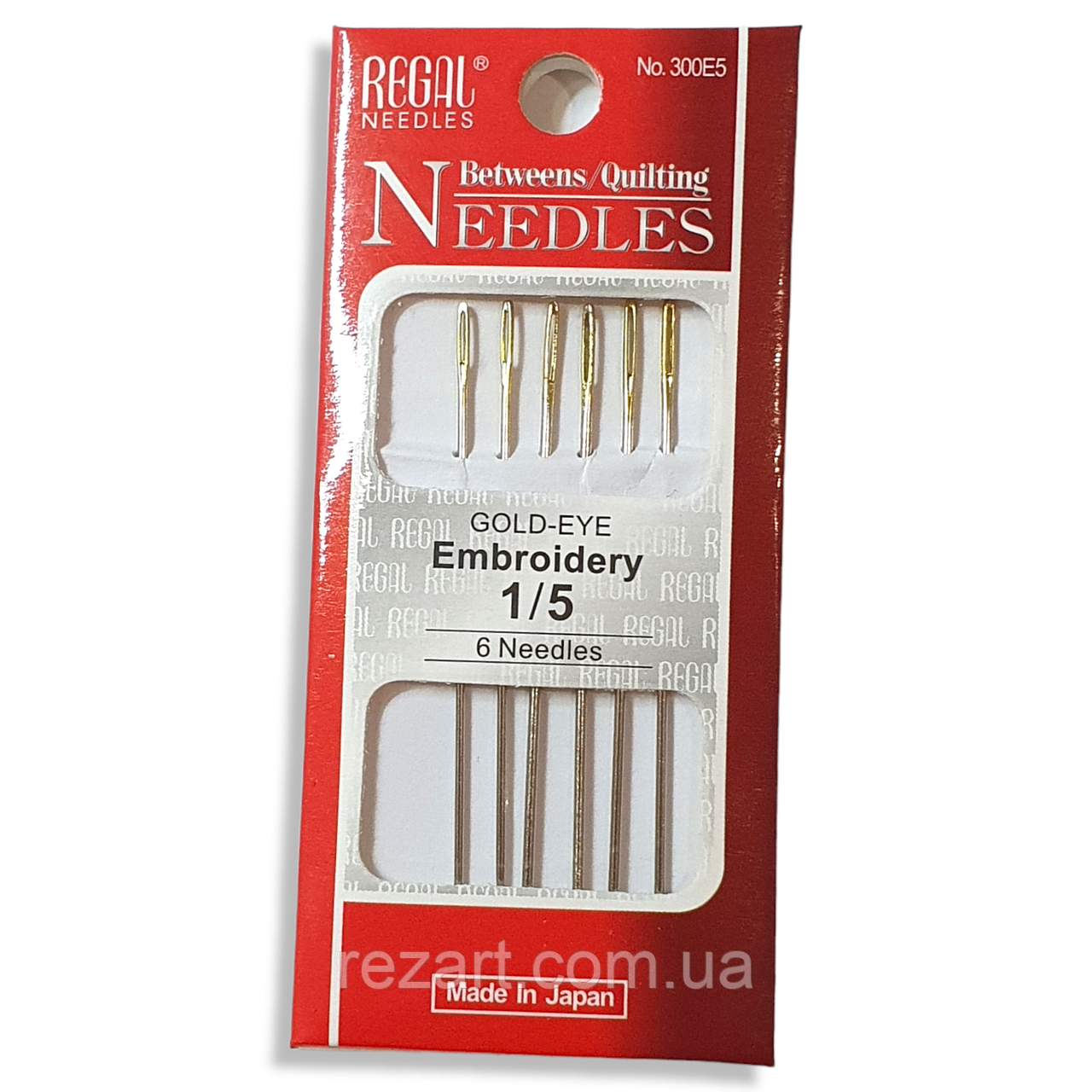 Набір ручних голок для шиття Needles 6 шт ( Японія) (10 пластин паковання), фото 1