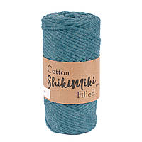 Трикотажний бавовняний шнур Cotton Filled 3 мм, колір Денім