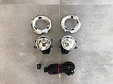 Протитуманні фари Toyota Land Cruiser Prado 150 2013- з хромованою окантовкою, фото 4