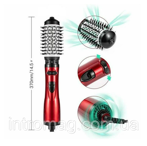 Купить Фен-расческа с вращающейся насадкой 2в1 XR-8812 800W / Фен-браш ...