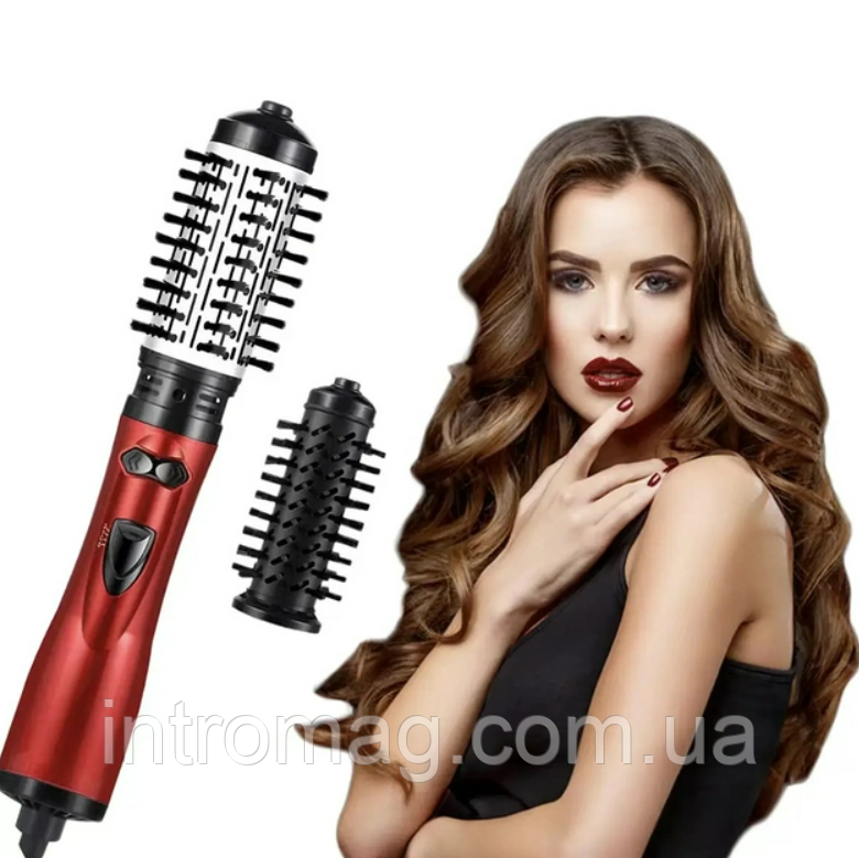 Купить Фен-расческа с вращающейся насадкой 2в1 XR-8812 800W / Фен-браш ...