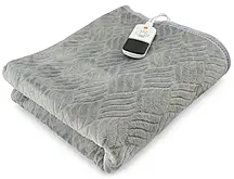 Електроковдра (9 режимів) Warm Home 150x120 YD-008 Flannel Fabric Grey