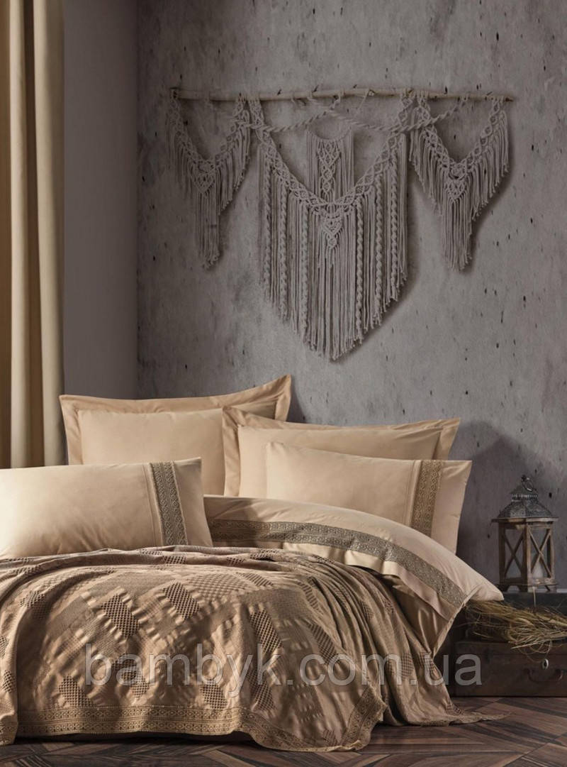 Постільна Білизна З Покривалом "Freya Herdal" Євро Розмір Saheser Туреччина, фото 1