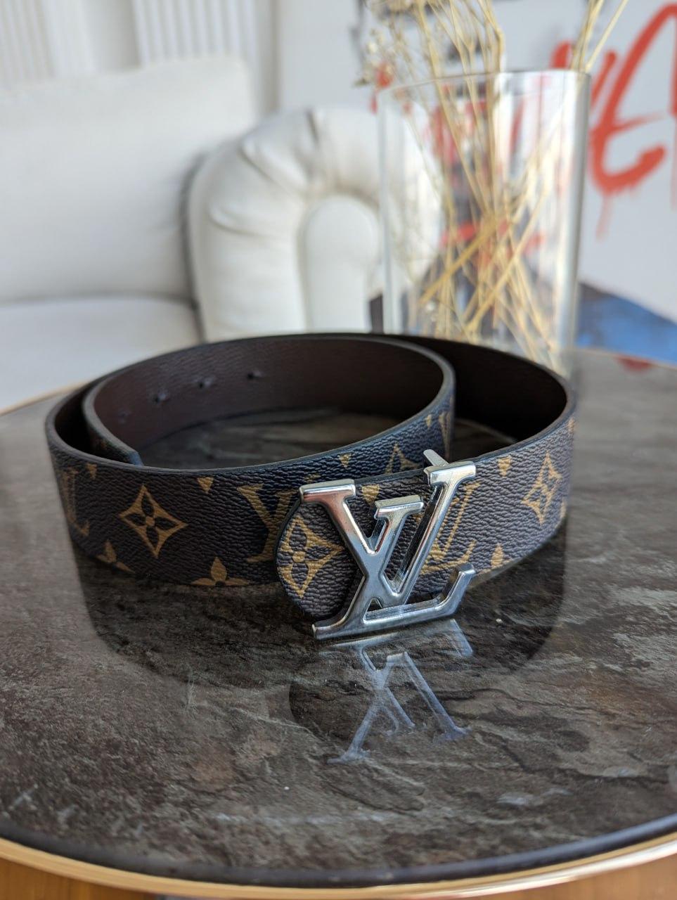 Широкий ремінь Луї Віттон Louis Vuitton коричневий