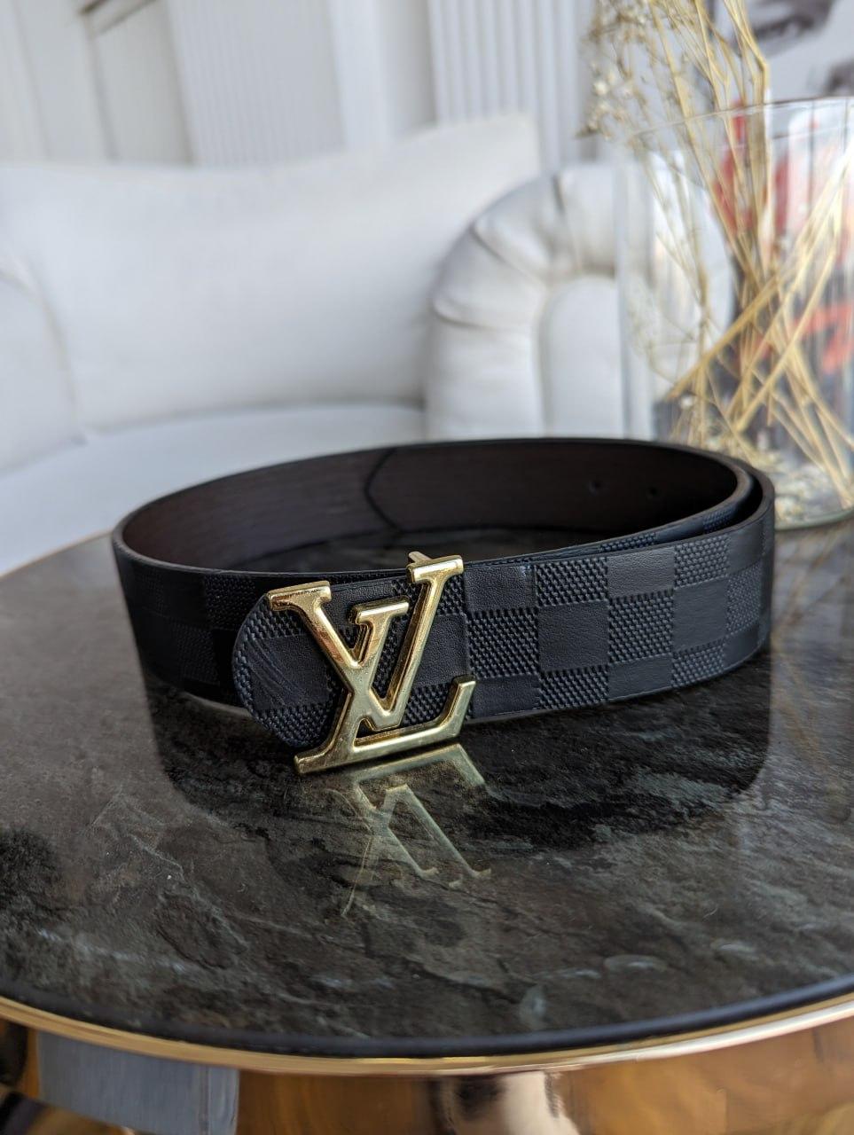 Широкий ремінь Луї Віттон Louis Vuitton чорний, фото 1