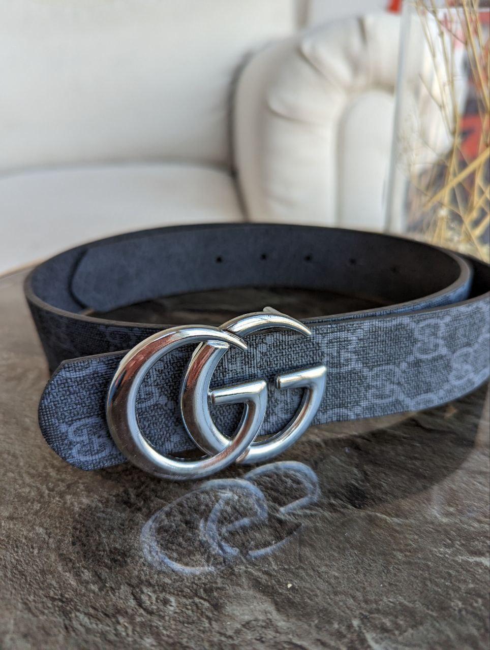 Широкий ремінь Gucci Гуччі жіночий темно-синій, фото 1