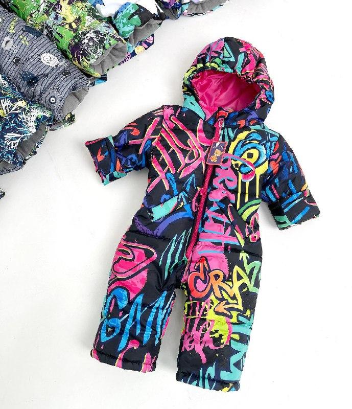 Дитячий демісезонний цільний комбінезон розмір 80-90 весняний осінній комбінезон на зріст 80 90