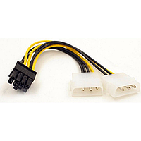 Переходник 8pin на 2x4 pin (Molex) для питания видеокарты PCI Express