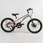 Дитячий спортивний велосипед 20'' CORSO «Speedline» MG-56818 (1) магнієва рама, Shimano Revoshift 7 швидкостей, зібраний на 75%