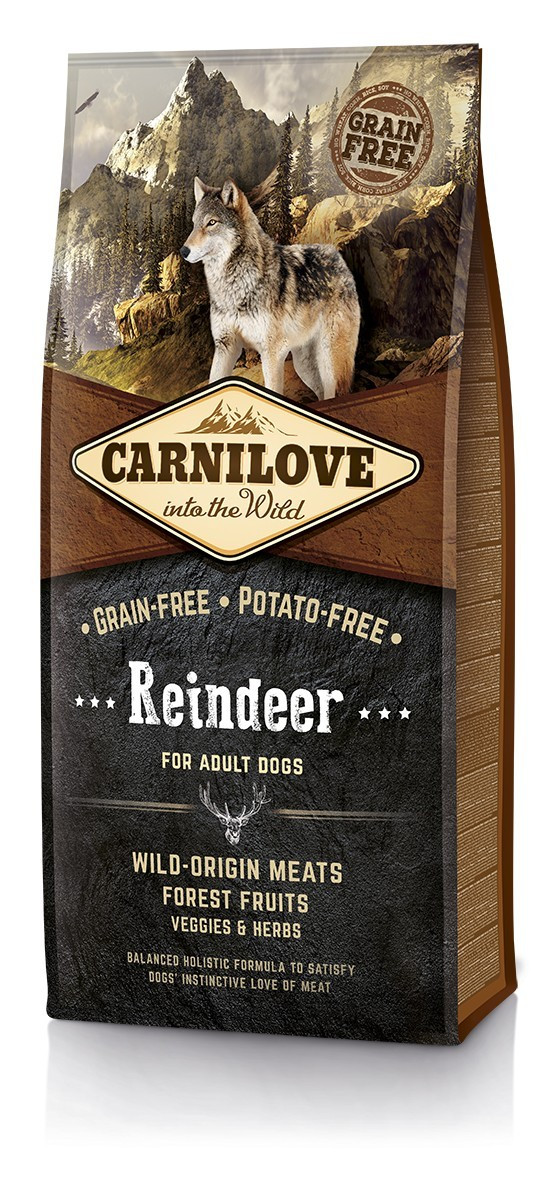 Сухий корм для дорослих собак Carnilove Reindeer із північним оленем 12 кг (НФ-00001012)