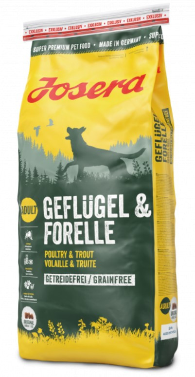 Сухий безерновой корм для собак Josera Geflugei & Forelle з домашньою птицею і фореллю 12.5 кг