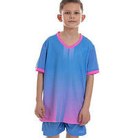 Форма футбольная детская D8826B S Голубо-розовый (57508020)