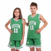 Форма баскетбольная подростковая NBA Boston 11 6354 L Зелено-белый (57508207)