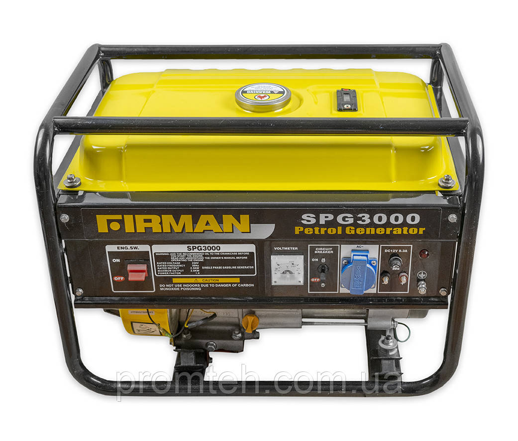 Генератор на 2.8 кВт бензиновий FIRMAN SPG 3000 (ручний старт, мідна обмотка)