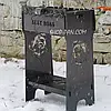 Автоматичний розбірний мангал високий PAN на 8 шампурів. 3 мм, фото 4