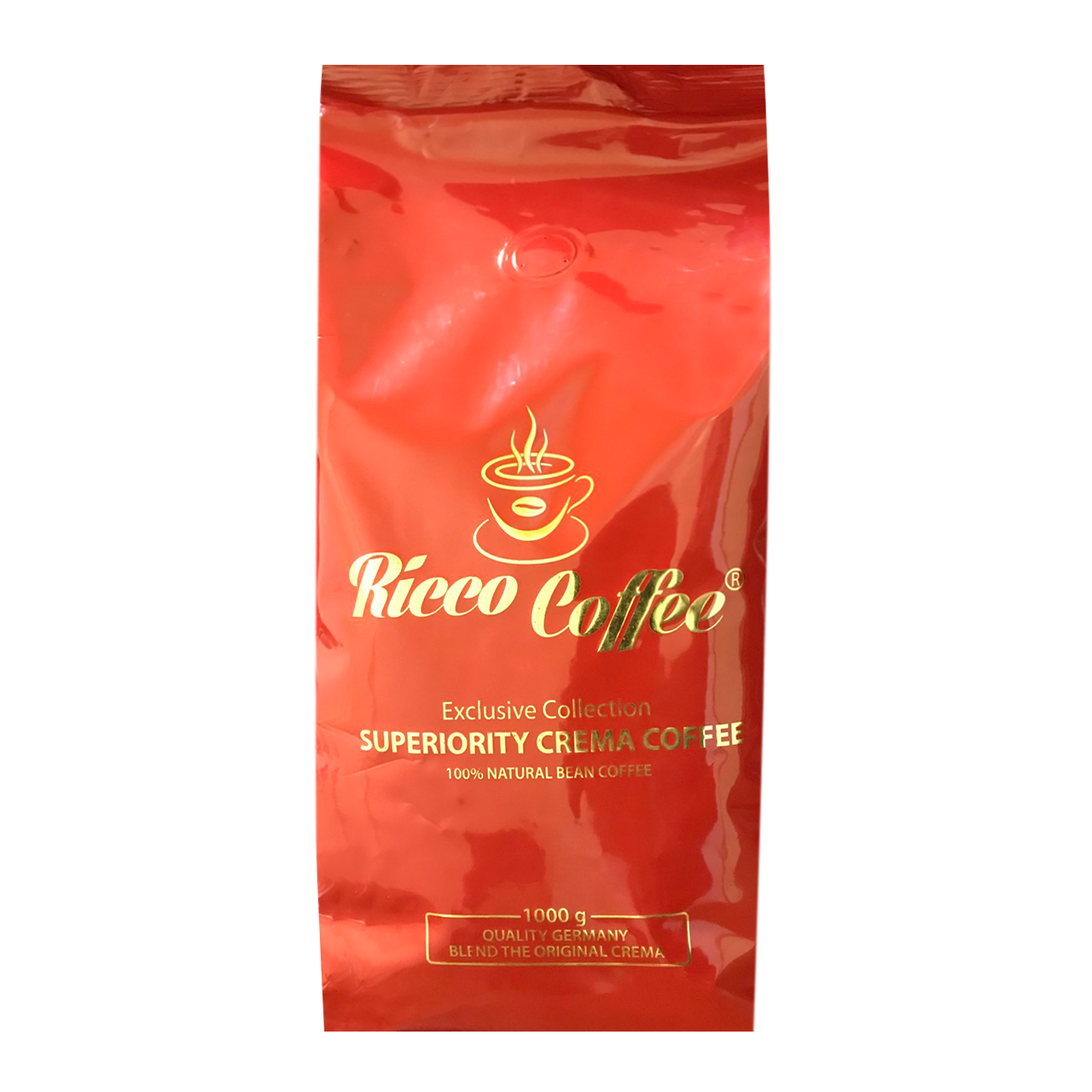 Зерновий кави Ricco Coffee Superiority Crema у пачках 1 кг, фото 1