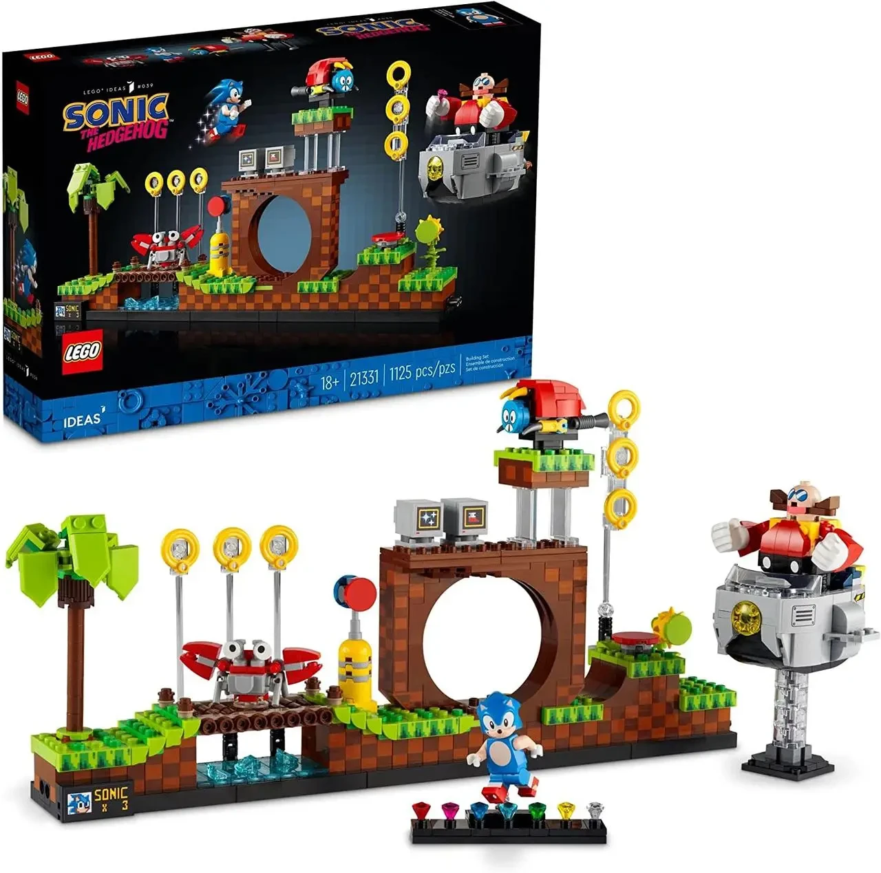 LEGO 21331 Ideas Їжачок Сонік конструктор ідеї - Зона із зеленим пагорбом Sonic the Hedgehog™ – Green Hill Zone