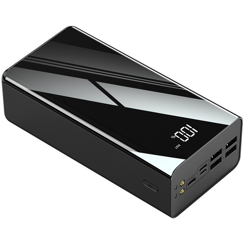 Power Bank 20000 mAh павербанк + ліхтарик YM263 Чорний (код: YM263), фото 1