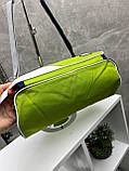 Салатова спортивна сумочка на блискавці у вигляді циліндру з непромокаючої плащівки (0278), фото 10