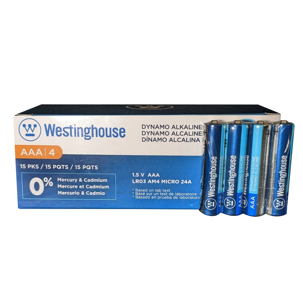 Батарейки Westinghouse Dynamo Alkaline AAA (60шт)