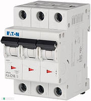 Автоматичний вимикач EATON PL6-C16/3 16А 6kA тип С, 286601