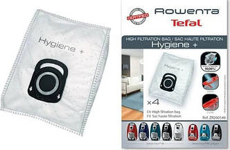 Комплект мішків Hygiene+ для пилососу 4шт Rowenta (ZR200520) Оригінал