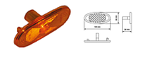 Фонарь габаритный диод LED 12/24 желтый NISSAN NV400; OPEL MOVANO; RENAULT MASTER 02.10-