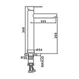 Frap F10801-62 – Змішувач для умивальника, фото 3