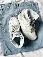 Кроссівки жіночі Nike Air Jordan 1 Retro Grey Camo. Кросси жіночі Найк Аір Джордан 1 на кожен день., фото 6