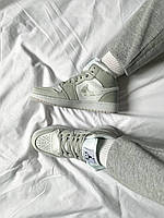 Кроссівки жіночі Nike Air Jordan 1 Retro Grey Camo. Кросси жіночі Найк Аір Джордан 1 на кожен день., фото 7