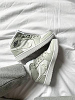 Кроссівки жіночі Nike Air Jordan 1 Retro Grey Camo. Кросси жіночі Найк Аір Джордан 1 на кожен день., фото 9