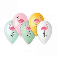 Воздушные шарики с Фламинго | Поштучно