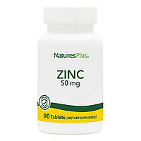 Витамины и минералы Natures Plus Zinc 50 mg, 90 таблеток