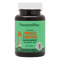 Натуральная добавка Natures Plus Papaya Enzyme, 180 жевательных таблеток