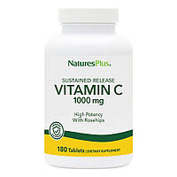 Витамины и минералы Natures Plus Vitamin C 1000 mg Sustained Release, 180 таблеток