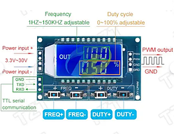 Генератор ШІМ сигналу сигналів РК 1 Гц-150КГц 3.3-30В hw-753 v3.0