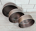 Набір круглих форм для випічки 3 шт Stenson MH-2558 18/20/22 см, фото 7