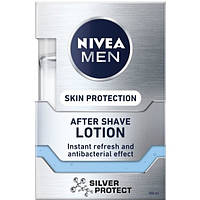 Лосьон после бритья Nivea Men Серебряная защита с ионами серебра и антибактериальным эффектом, 100 мл