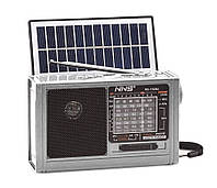 Радиоприёмник аккумуляторный (портативная колонка) NNS с USB и солнечной панелью (1520S)