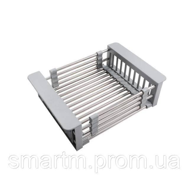 Регулируемый Стеллаж для Сушки Посуды Supretto, Из Нержавеющей Стали и ...